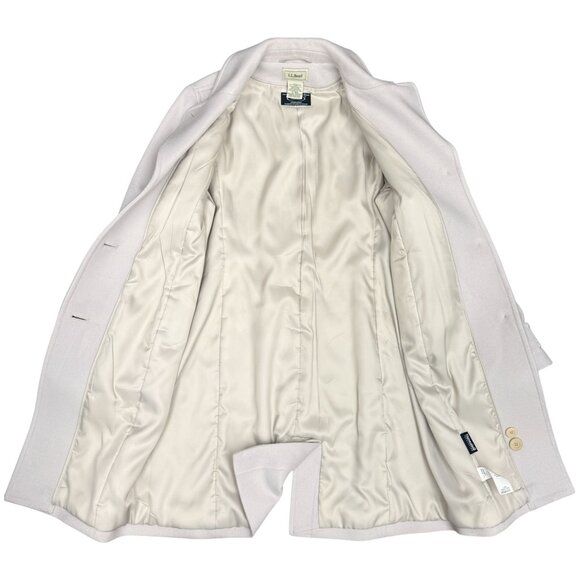 L.L. BEAN Women's NWOT Classic Lambswool Polo Coat Pale Pink | Size 12R - Picture 5 of 15